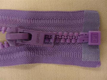 Lynlås plast delbar lys violet 70cm 6mm
