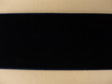 Velourbånd, marineblå 36mm, 1m