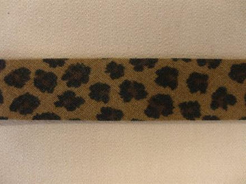 Skråbånd mønstret, leopard mørk, 1m