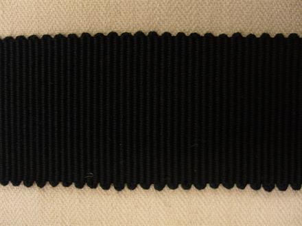 Grosgrainbånd,  sort 25mm, 1m