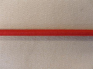 Rund elastik 3mm, rød, 1m