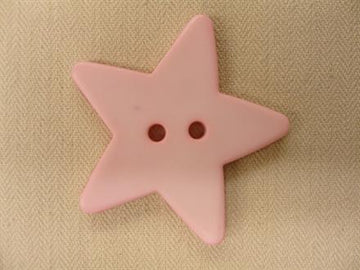 Stjerneknap, lyserød 32mm