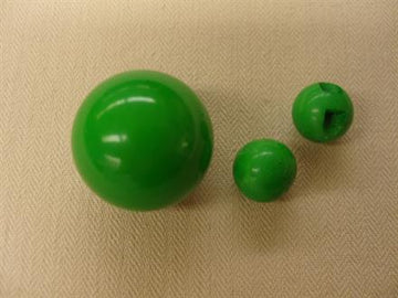 Kugleknap, grøn, 20mm