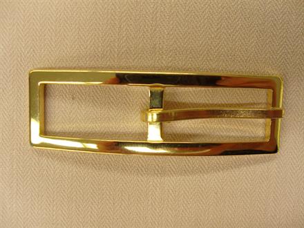 Guld bæltespænde, rektangel 10mm