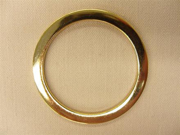 O-ring, guld flad, 25mm