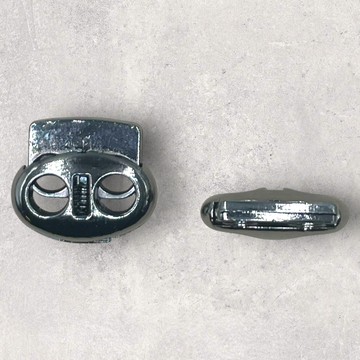 Snorstopper metal, gunmetal, flad oval
