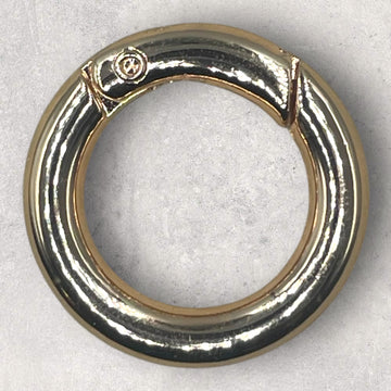 Rund karabinhage, guld 26mm