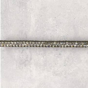 Krystalsnor, guld glitter 3mm, 1m