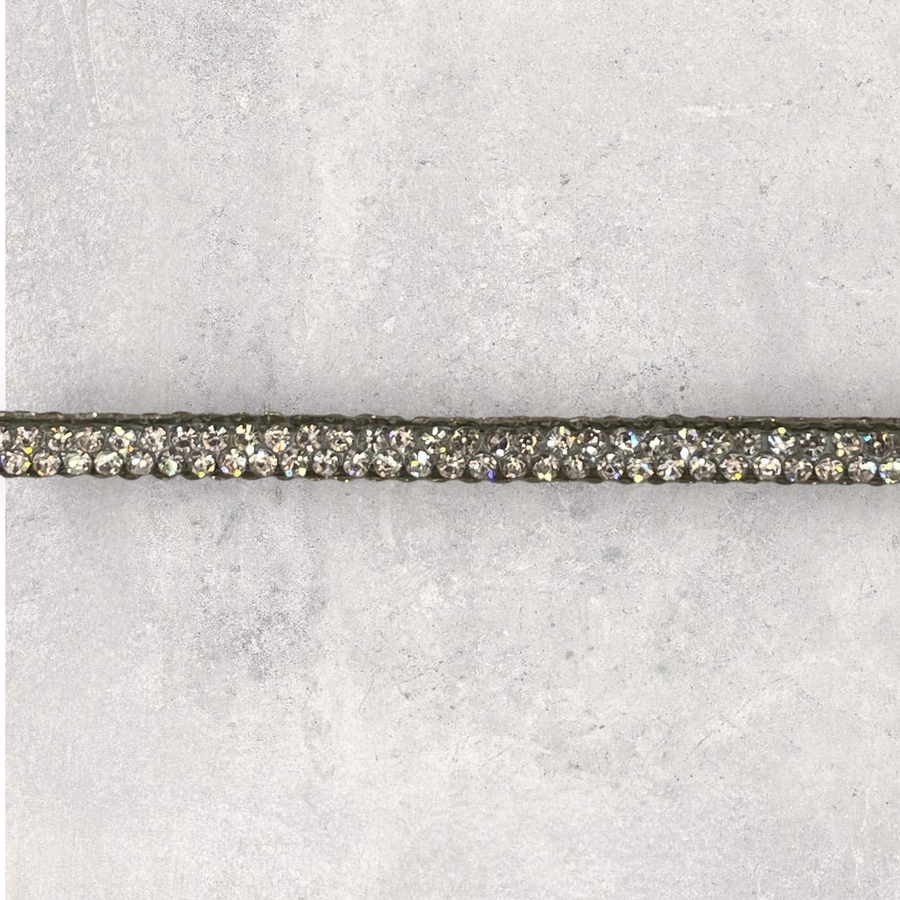 Krystalsnor, guld glitter 5mm, 1m