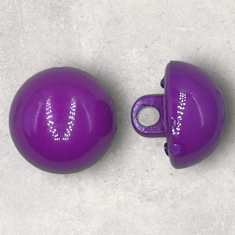 Plastikknap syren blank, 1-øje ø15mm