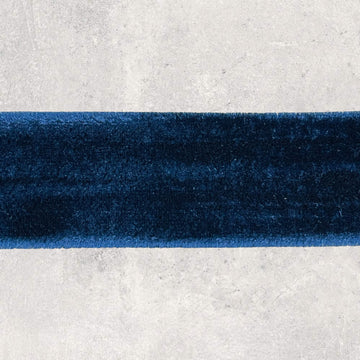 Skråbånd velour, mørk marineblå 25mm, 1m