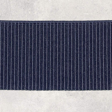 Bælteelastik grosgrain, marineblå 50mm, 1m