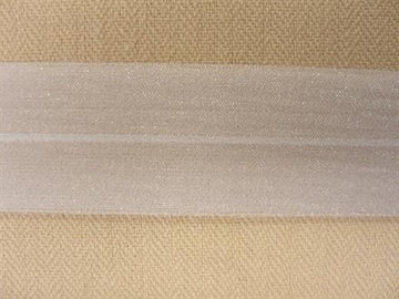Foldeelastik tynd, hvid, 16mm, 1m
