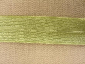 Foldeelastik, babylysegrøn blank, 15mm, 1m