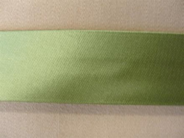 Skråbånd satin, lys støvet grøn 20mm, 1m