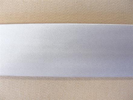 Skråbånd satin, hvid 20mm, 1m