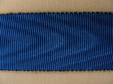 Grosgrainbånd med moire-effekt, koboltblå/sort, 1m