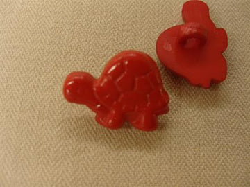 Skildpadde-knap, rød