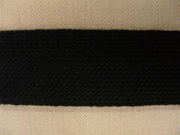 Fladflettet bånd, sort 28mm, 1m