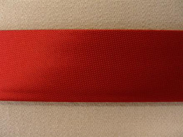 Skråbånd satin, rød 18mm, 1m