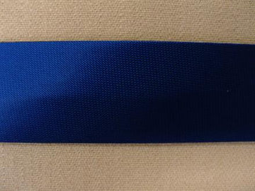 Skråbånd satin, koboltblå 25mm, 1m