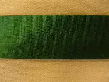 Skråbånd satin, varm grøn 18mm, 1m