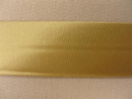 Skråbånd satin, gylden beige 18mm, 1m