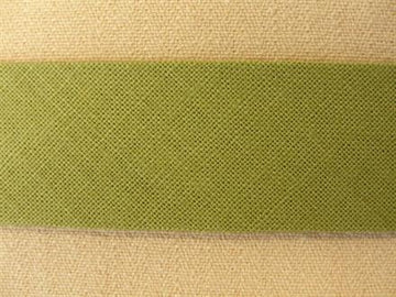 Skråbånd bomuld, vissen grøn 18mm, 1m