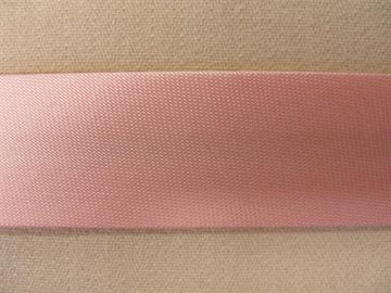 Skråbånd satin, lys rosa 18mm, 1m