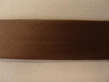 Skråbånd satin, rødbrun 18mm, 1m