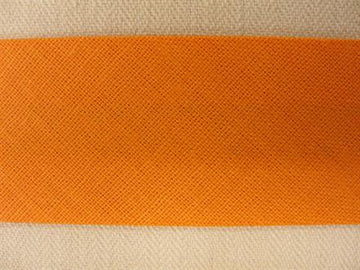 Skråbånd bomuld, orange 25mm, 1m