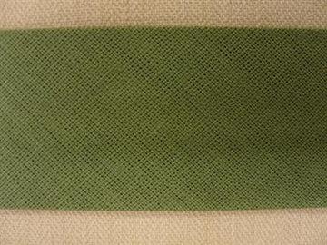 Skråbånd bomuld, armygrøn 25mm, 1m