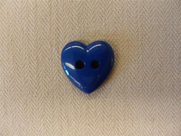 Hjerte, mørkeblå 13mm