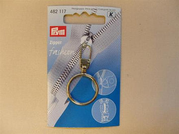 Lynlåsvedhæng, sølv ring