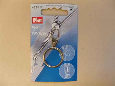 Lynlåsvedhæng, sølv ring