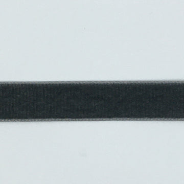 Velourbånd, mørkegrå 16mm, 1m