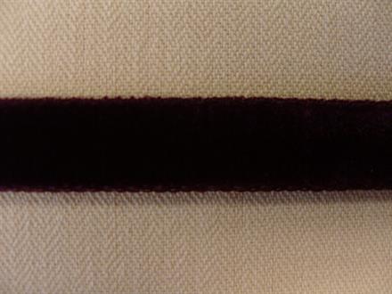 Dobbeltsidet velourbånd, bordeaux 22mm, 1m