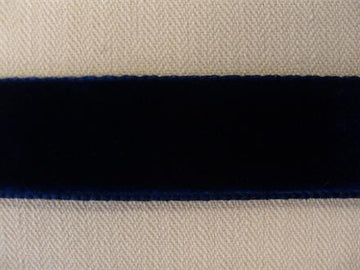 Dobbeltsidet velourbånd, marineblå 16mm, 1m