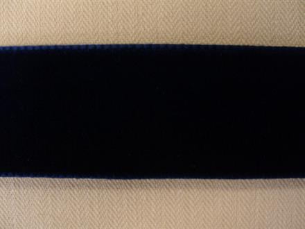 Dobbeltsidet velourbånd, marineblå 22mm, 1m