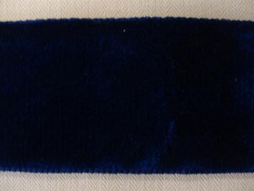 Dobbeltsidet velourbånd, marineblå 36mm, 1m