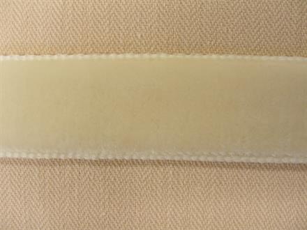 Dobbeltsidet velourbånd, off white 16mm, 1m