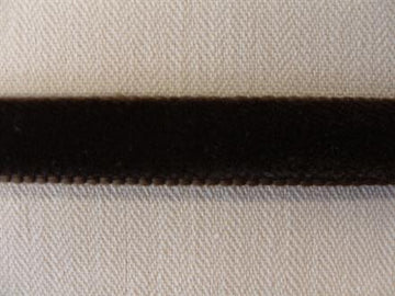 Dobbeltsidet velourbånd, brun  9mm, 1m