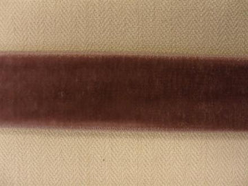 Velourelastik, gammelrosa 16mm, 1m