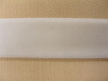 Velourelastik, hvid 16mm, 1m