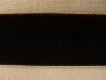Velourelastik, mørkebrun 22mm, 1m