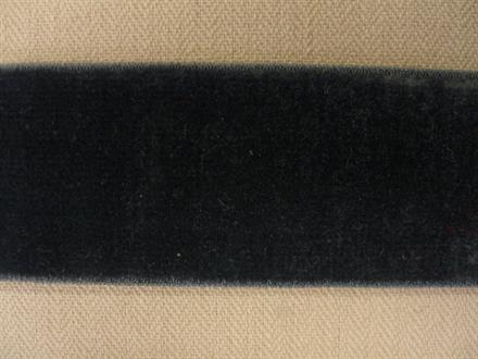 Velourelastik, mørkegrå 22mm, 1m