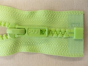 Lynlås plast delbar limegrøn 80cm 6mm