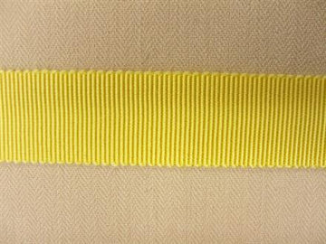 Grosgrainbånd, blød gul 16mm, 1m