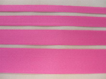 Bomulds-satinbånd, pink  6mm, 1m