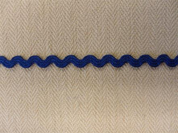 Zigzagbånd, koboltblå  3mm
